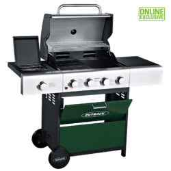 Outback Meteor 4-Burner Gas Barbecue - Green